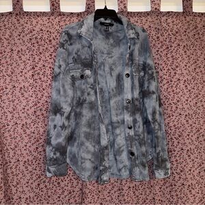 Forever 21 Tie-Dye Button-Up Shirt/ Shacket /Jacket